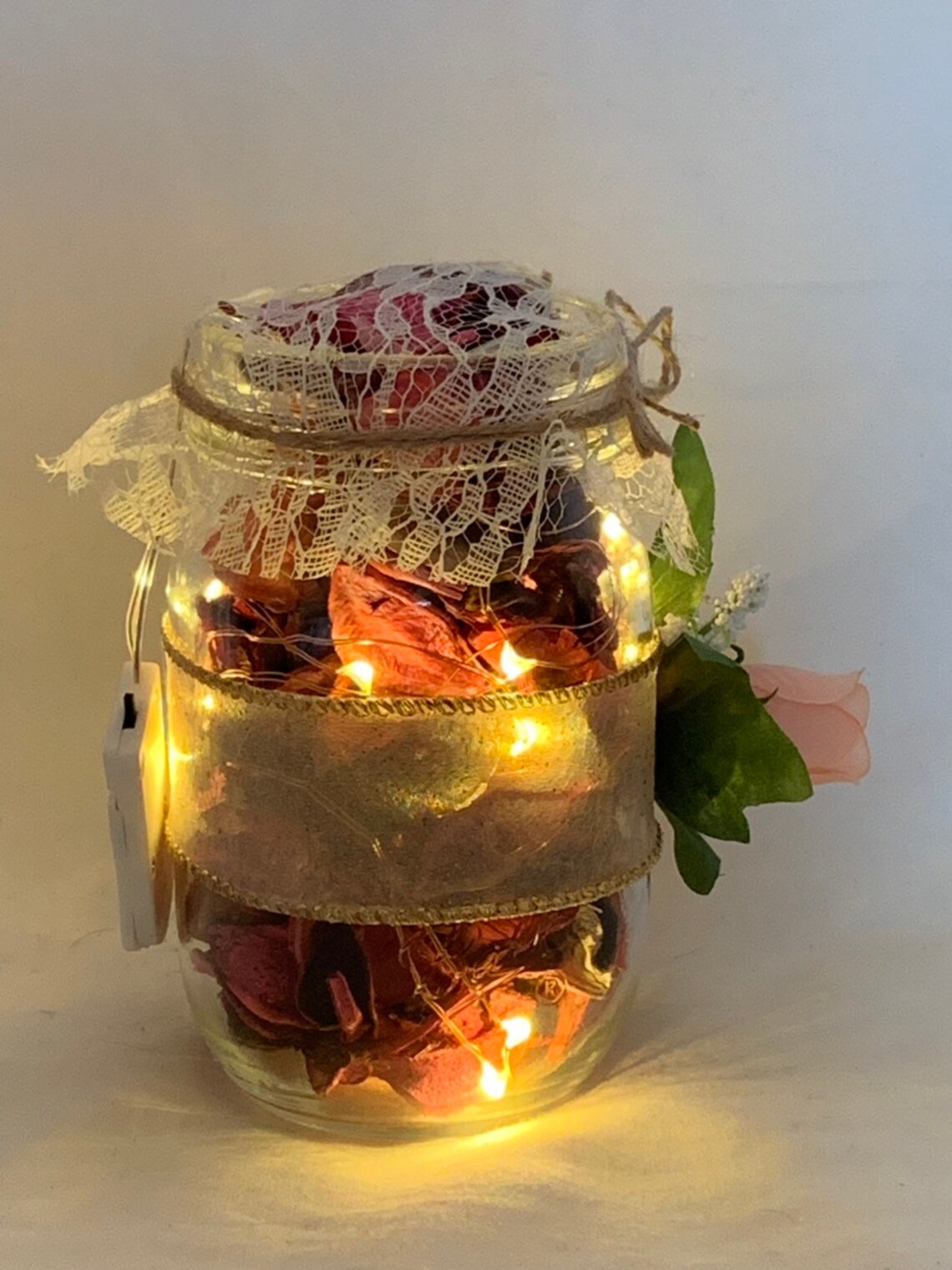 Pintsized Decorative Potpourri Mason Jar Lights Battery Etsy