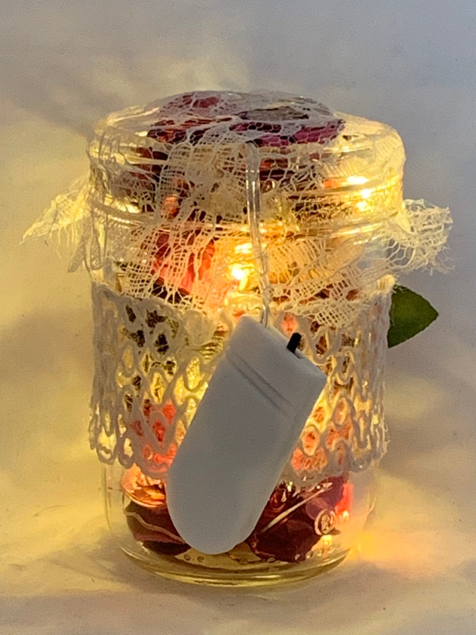 Lighted Potpourri Jar Etsy