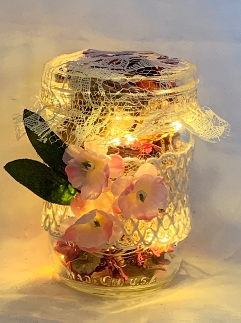 Lighted Potpourri Jar Etsy