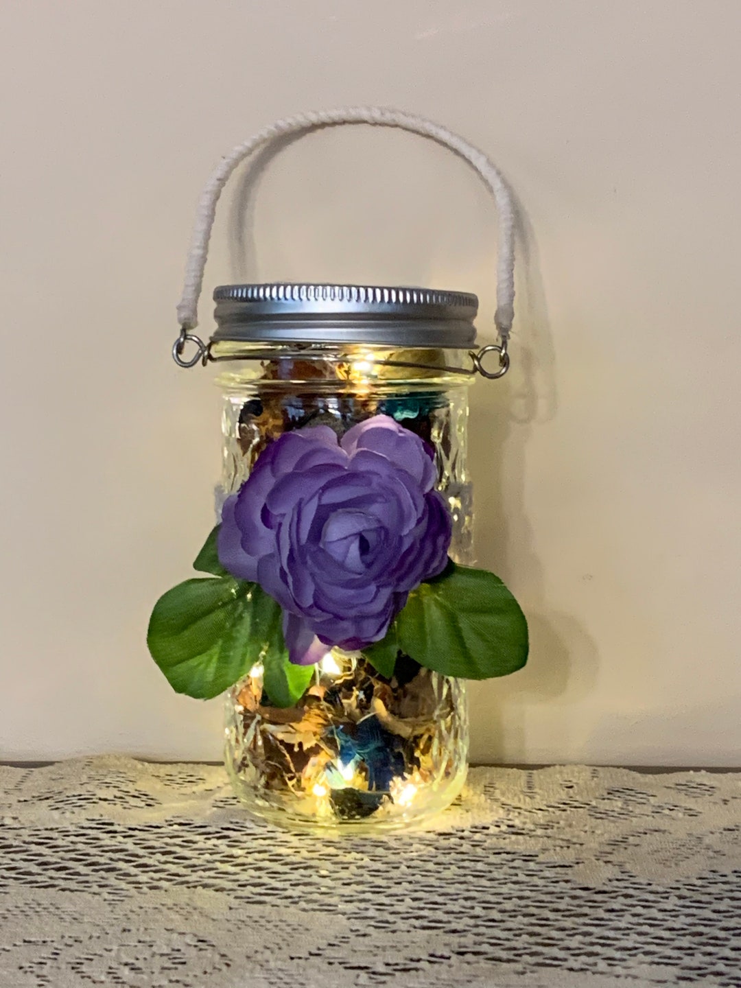 12 Oz. Battery Operated Lighted Potpourri Jar Etsy