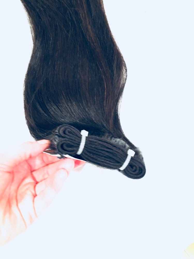 Double Drawn Deluxe Human Hair Extensions Etsy