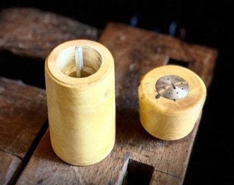 Bread mill made from boxwood (salt and pepper from one mill)