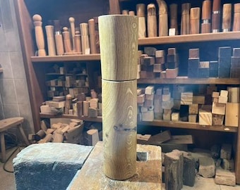 Large oak pepper mill