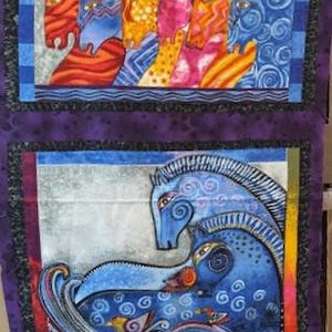 Embracing Horses by Laurel Burch and Coordinating Fabrics