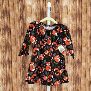 dresses with a flare DROP-SLEEVE FLARE MINI DRESS