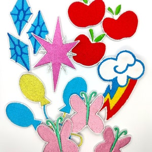 My Little Pony cutie mark embroidered patches - MLP brony  - Friendship Is Magic
