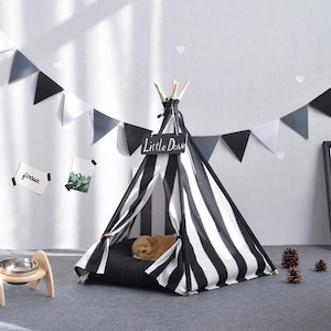 little dove,dog tipi tent, home and tent with lace for dog or pet, removable and washable with Matraze S image 4