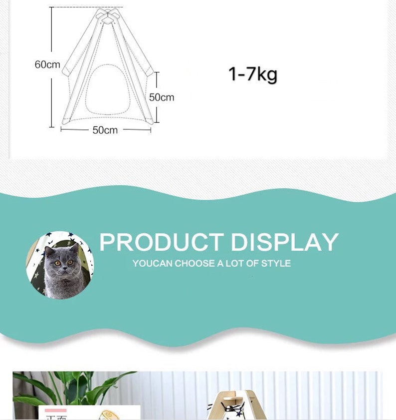 little dove,dog tipi tent, home and tent with lace for dog or pet, removable and washable with Matraze S image 7