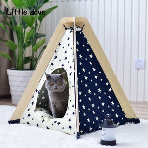 little dove,dog tipi tent, home and tent with lace for dog or pet, removable and washable with Matraze S image 6