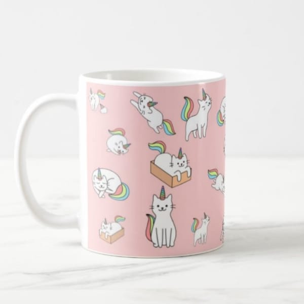 Unicornio Taza Gato Unicornio Copa Unicornio Copa Gato Unicornio Copa Copa Regalo Copa Copa Cerámica Gato Regalo Novia Día de San Valentín