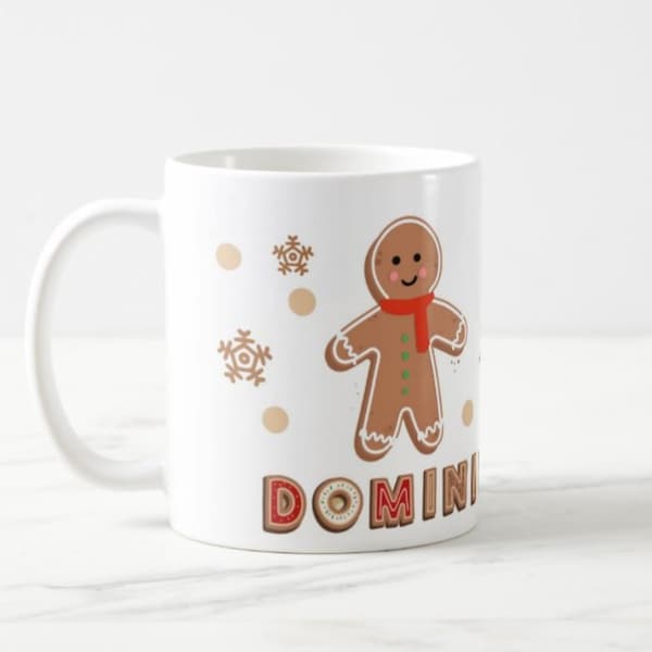 Weihnachtstasse Personalisiert I Weihnachtstasse Gongerbread Man I Christmas Mug Gingerbread Man With Name I