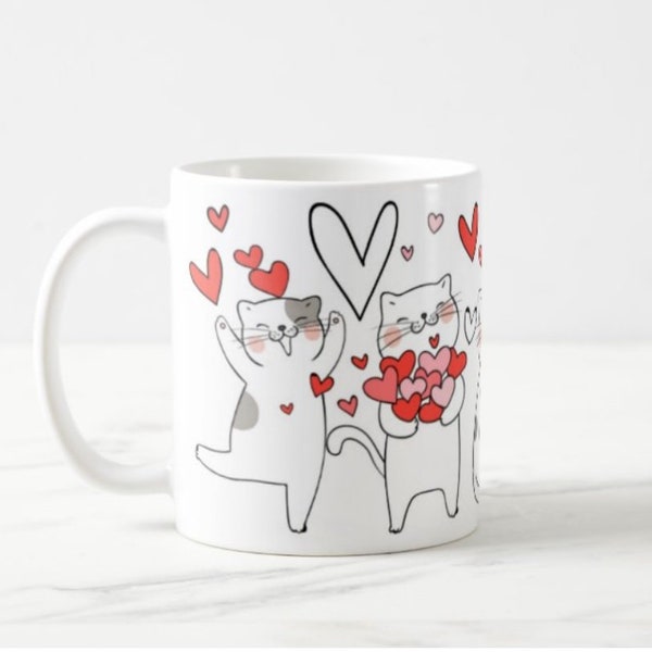 Katzen Tasse Katzen Liebe Geschenk Mann Geschenk Frau Geschenk Tasse Katzen Geburtstagsgeschenk Valentinstag Valentinstag Tasse Geschenk