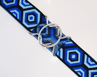 Ceinture Géométrique Bleue