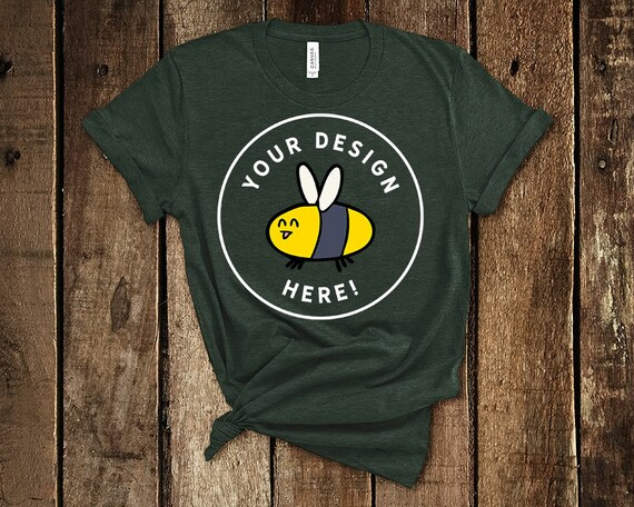 Download Free Bella Canvas 3001 Heather Forest Womens Summer ...