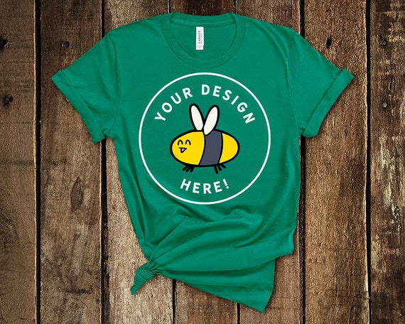 Download Free Bella Canvas 3001 Kelly Womens Summer Knotted T-Shirt ...