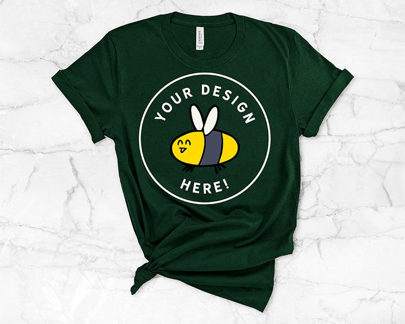 Download Women's Bella Canvas 3001 T-Shirt Mockup Mega Bundle All ...