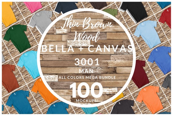 Download Male Bella Canvas 3001 T Shirt Mockup Mega Bundle All Colors Etsy