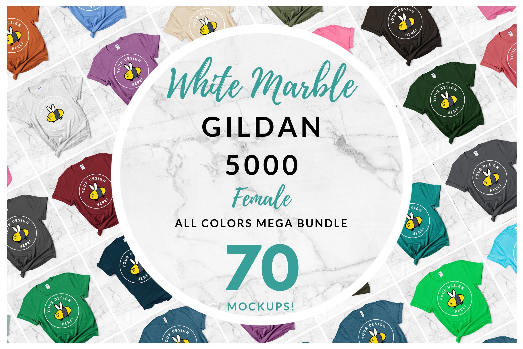 Download Women's Gildan 5000 Knotted T-Shirt Mockup Mega Bundle | Etsy