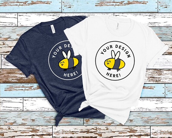 Girls Bella Canvas 3001 Tshirt Mockup Mega Bundle Rustic Etsy