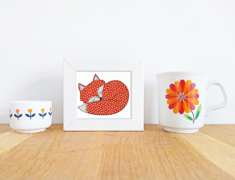 MINI PRINT OFFER save 2 pounds when you buy any 2 framed mini prints Free motion embroidery Print image 3