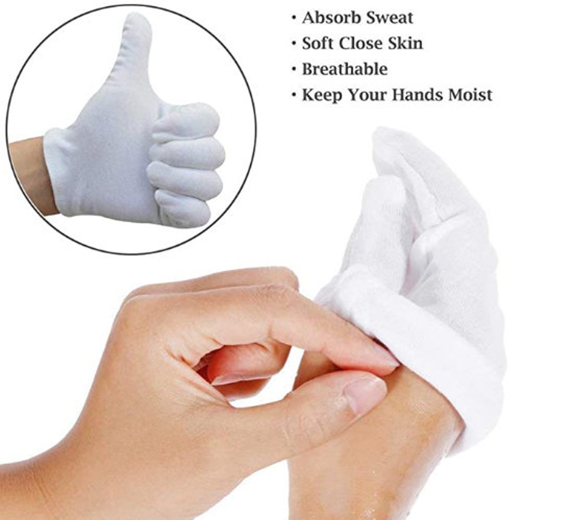 100 Cotton Gloves Reusable Washable to Use Instead of Etsy
