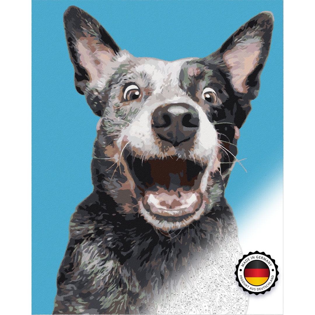 Paint by Numbers Dogs for Adults Acrylic Painting DIY Set - Etsy