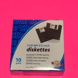 Vintage diskettes 3.5 1.44mb formatted sealed NOS for IBM Tandy Clone