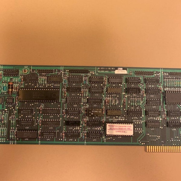 Vintage ibm 5150 5160 8 bit isa mfm disk drive controller expansion pcb card