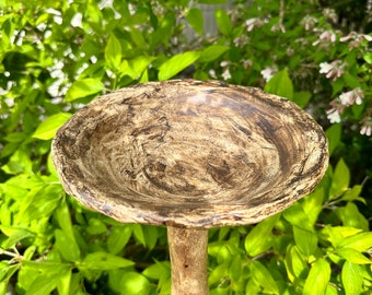 Vogeltränke Insektentränke für Balkonkasten und Blumentopf  Keramik handgemacht frostfest Gartendeko Gartenkeramik 21 cm Durchmesser