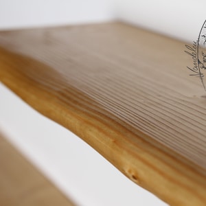 Real wood wall shelf elm