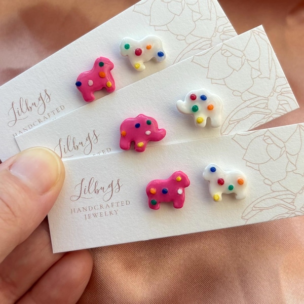 Animal Cracker-oorbellen | Speels |  Cadeau van Galentine