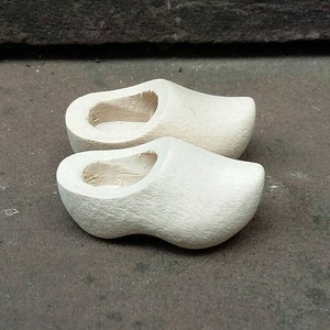 miniature wooden clogs