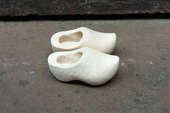 miniature wooden clogs