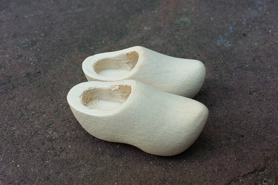 miniature wooden clogs