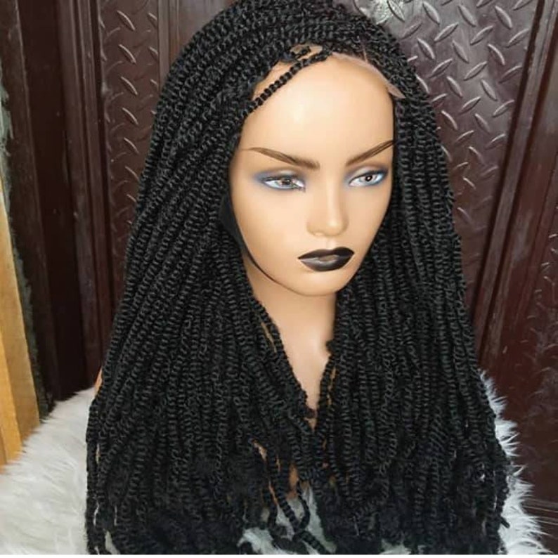 Kinky passion Twist Braided wigs360 lace Frontal kinky Etsy