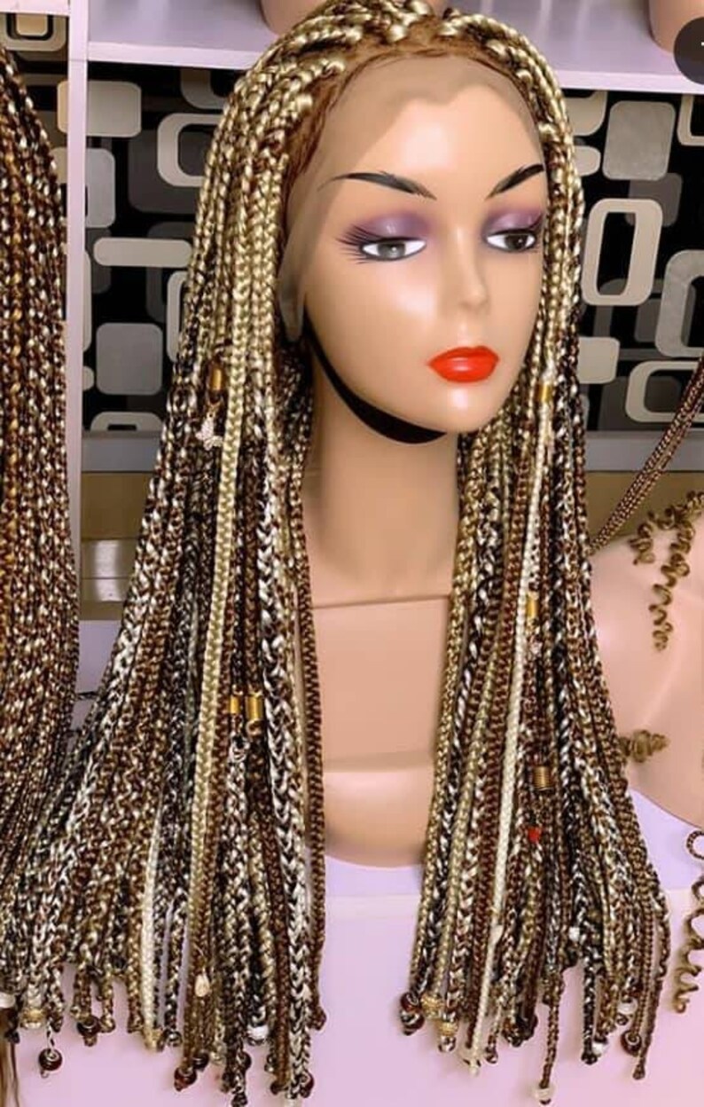 Multiple Colored Braids  Tressades Perruques de taille 