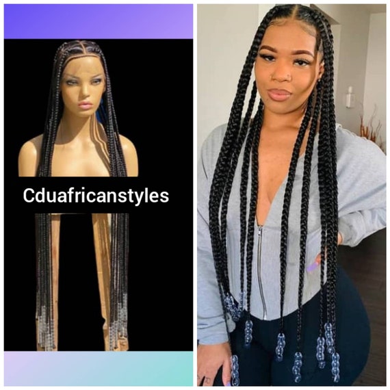 Featured image of post Big Knotless Box Braids With Beads - Your positive feedback is a great encouragement to me.