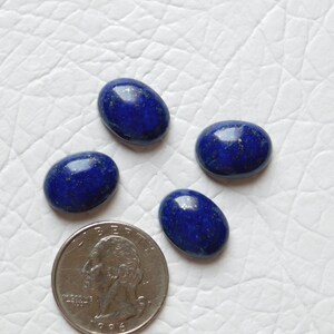 Lapis Lazuli Cabochon Gemstone, 100% Natural, AAA Quality, 4 Pieces, Size 16x12x6 MM Weight47.00 Cts.