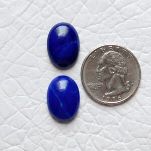 Lapis Lazuli Cabochon Gemstone, 100% Natural, AAA Quality, 2 Pieces, Size 18x13MM Weight 24.00 Cts.