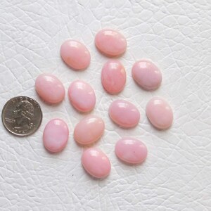2 Stück AAA +++ hochwertige Qualität, 100 % natürliche rosa Opal Cabochon lose Edelstein, OvalE Form Größe20x15MM kalibriert, Schmuckstein, neue Ankunft