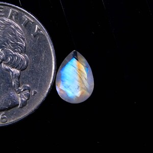 AAA+++Top Rainbow Moonstone Gemstone Faceted cut,100%Natural Designer Multi flashy Rainbow, Pear Shape,Size10x7MM Calibrated,2.00Carat