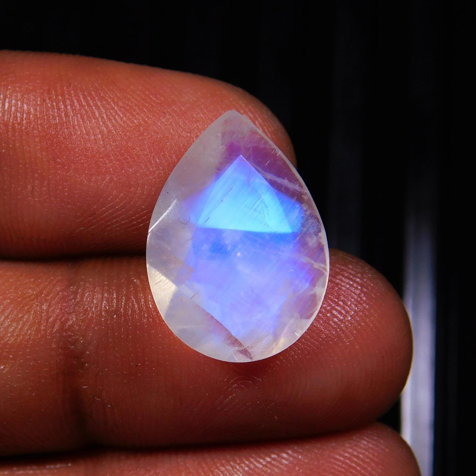 Aaarainbow Moonstone Gemstone Faceted Cut100natural Etsy