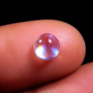 AAAAA++++Super Top Awesome Beautiful Natural Multi Flashy,Rainbow Moonstone Cabochon Gemstone,Round Shape,Size6x6MM Calibrated,1.00Carat