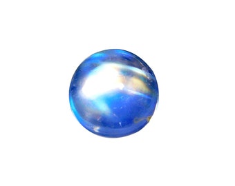 Regenbogen Mondstein, AAAA++++ Super Top Runde Form Regenbogen Mondstein, 100% Natürlicher Designer Multi Blau Auffälliger Regenbogen, Größe 7 * 7 * 4 MM, 1,90Karat