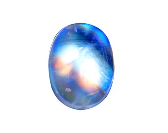 Regenbogen Mondstein, Super Top AAAA++++Grade Oval Form Mondstein Cabochon, 100% Natürlich Designer Multi Blau Auffällig, Größe 11 * 9 ** 6 MM, Gewicht 4.45Carat