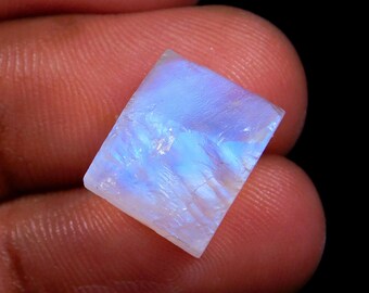 AAAA++++ Super Top Roher Regenbogen Mondstein Rohstein, Rohe Scheibe Rohstein, Schöne Blaue auffällige Rohe Rohe Rohe, 100% Natürliche Rohe Regenbogen
