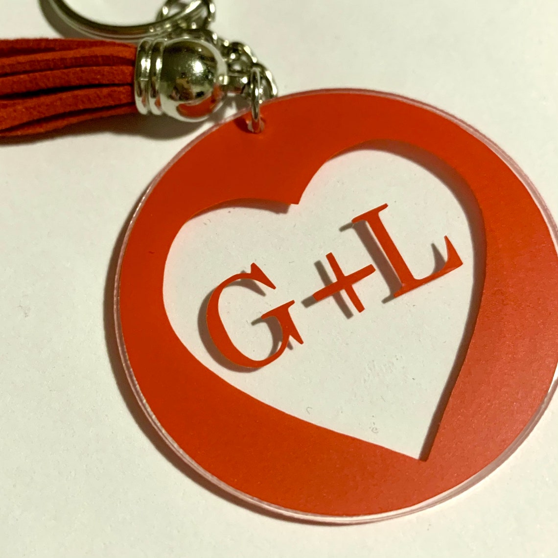 Personalised Valentines Day Keyring Name keyring couples | Etsy