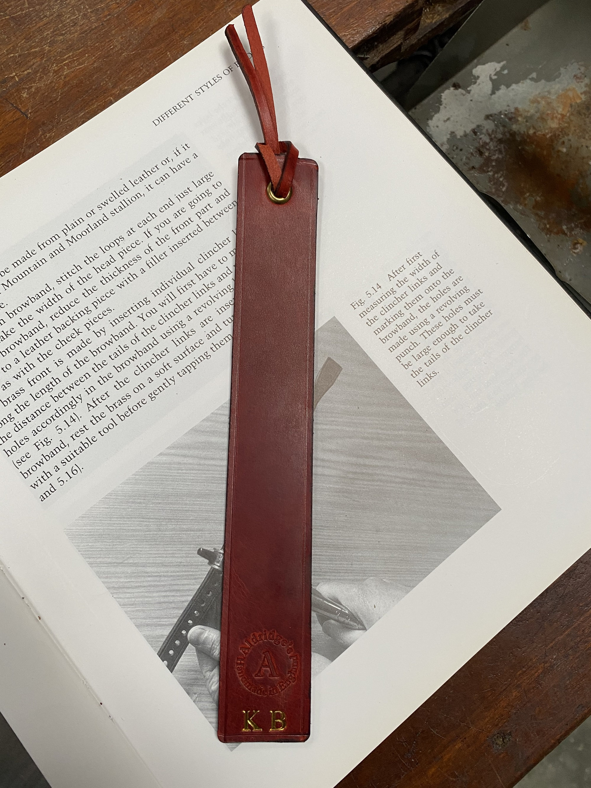 Personalised Leather Bookmarks Etsy