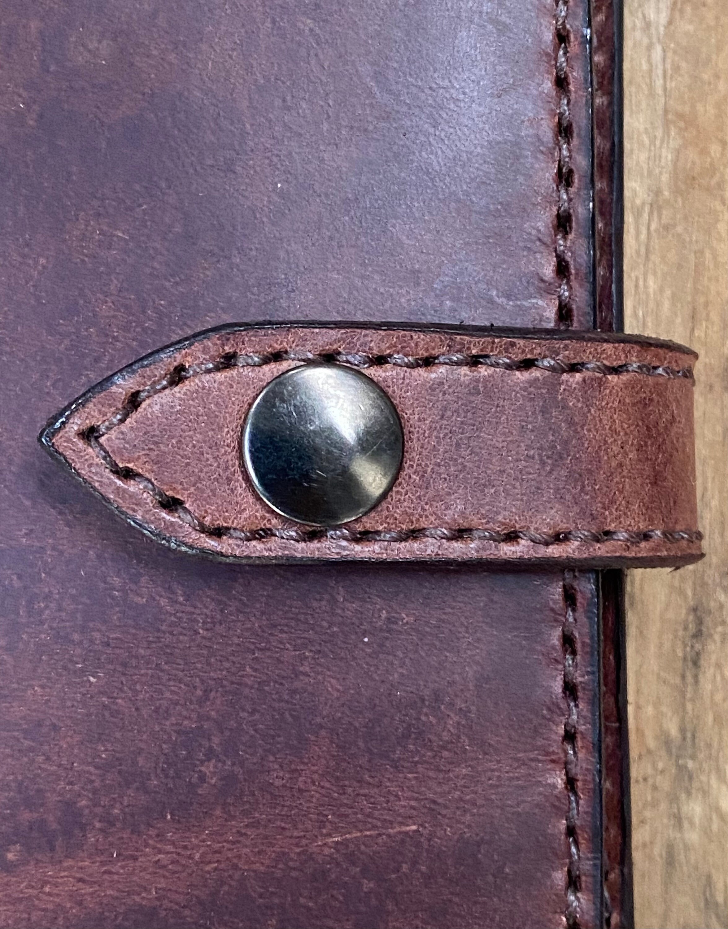 Leather A4 Notebook Cover leather journal cover Chocolate Etsy