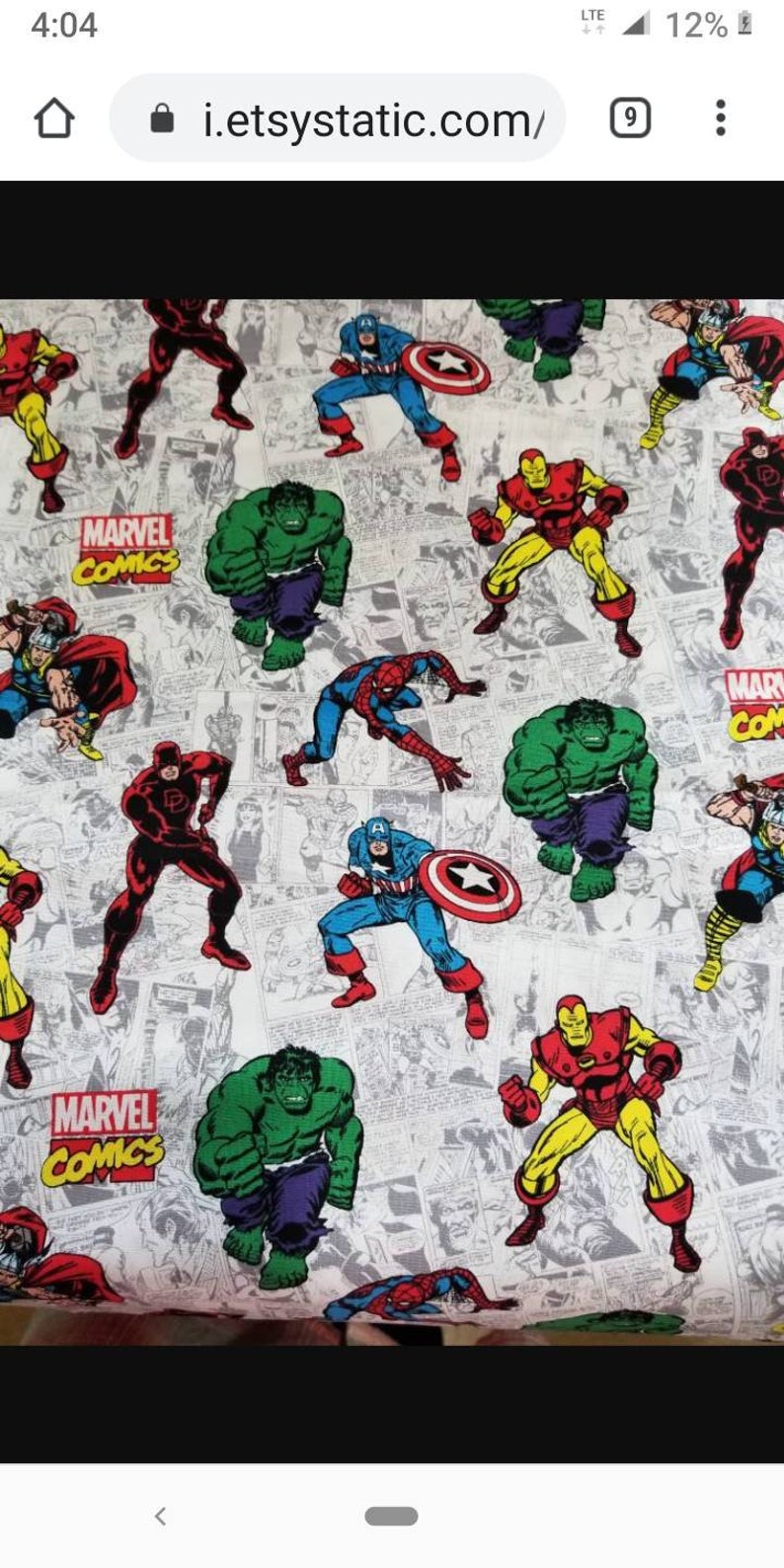 Marvel 4 modèles Choisissez Berceau Lit pour tout-petit Drap-housse Couverture Taie d'oreiller Hulk Spiderman Iron Man Captain America Thor DareDevil Wolverine image 1